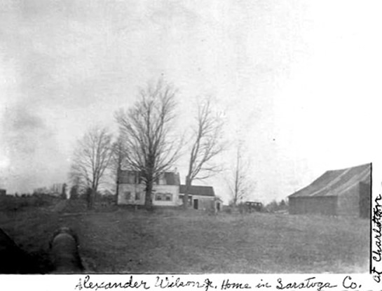 Home of Alexander Wilson Jr and Eunice Charlotte (Seeley) Wilson in USA, NY, Saratoga, Charlton
